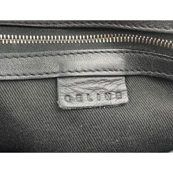 Authentic Elegant Vintage Celine Monogram Fabric Tote Bag, Brown & Black Putse - Picture 8 of 10